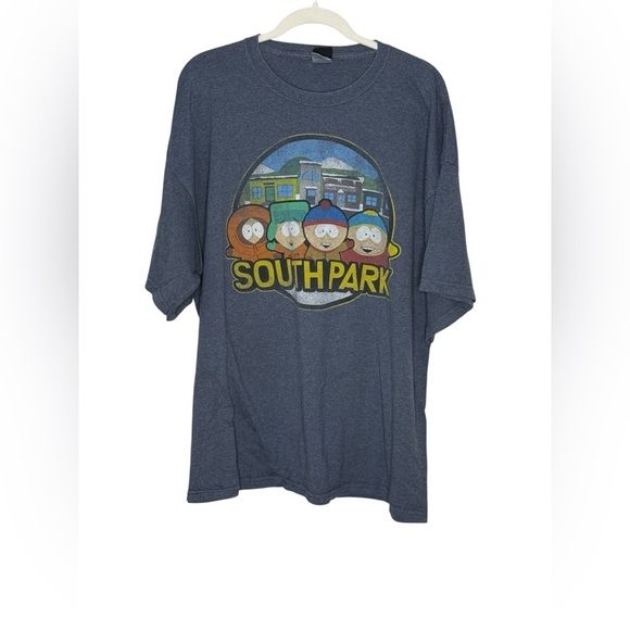 South Park TV Show Graphic T-Shirt - Blue 2X Unisex - Picture 3 of 7